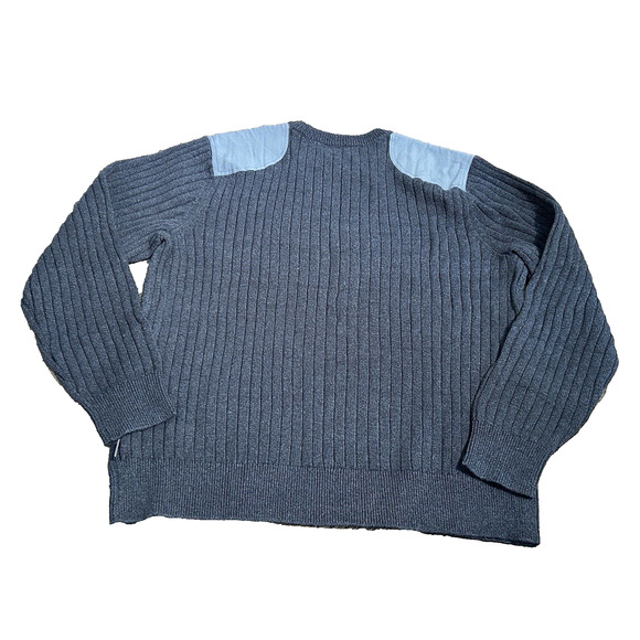 Patagonia Mens 2X Gray Fog Cutter Hemp Knit Sweater Shoulder Patches NWOT - Picture 2 of 8